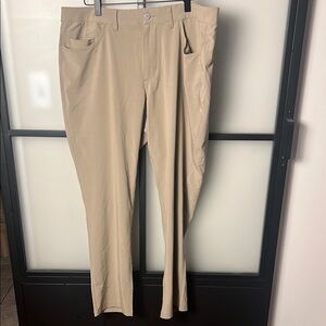 tasc Motion Pant Tailored Fit - Mid-Khaki Size 38x30